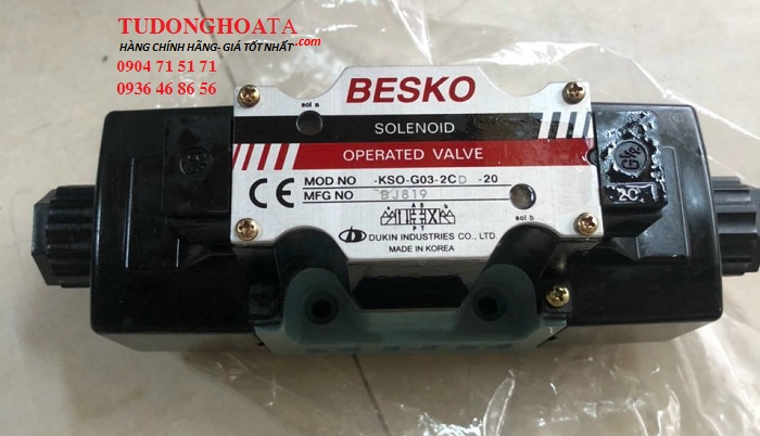 van thủy lực Besko KSO-G02/G03